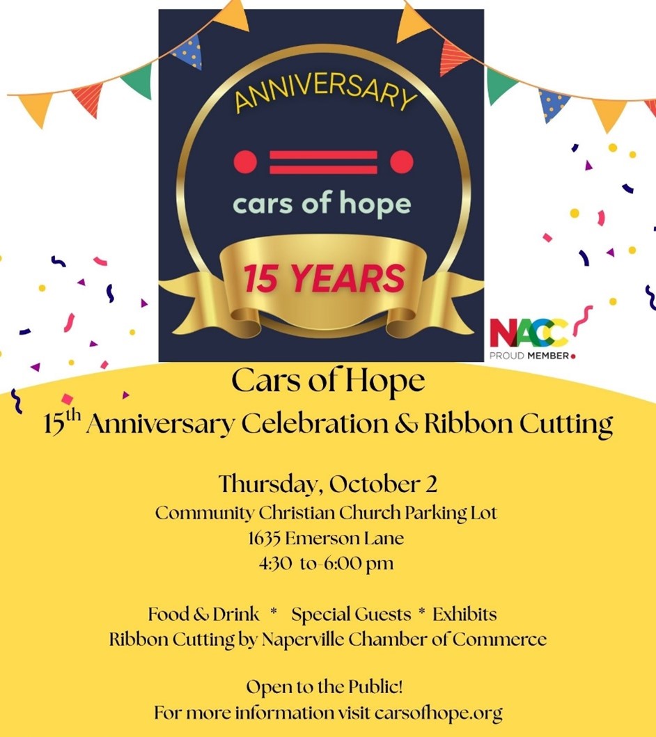 cars of hope 15 year anniversary